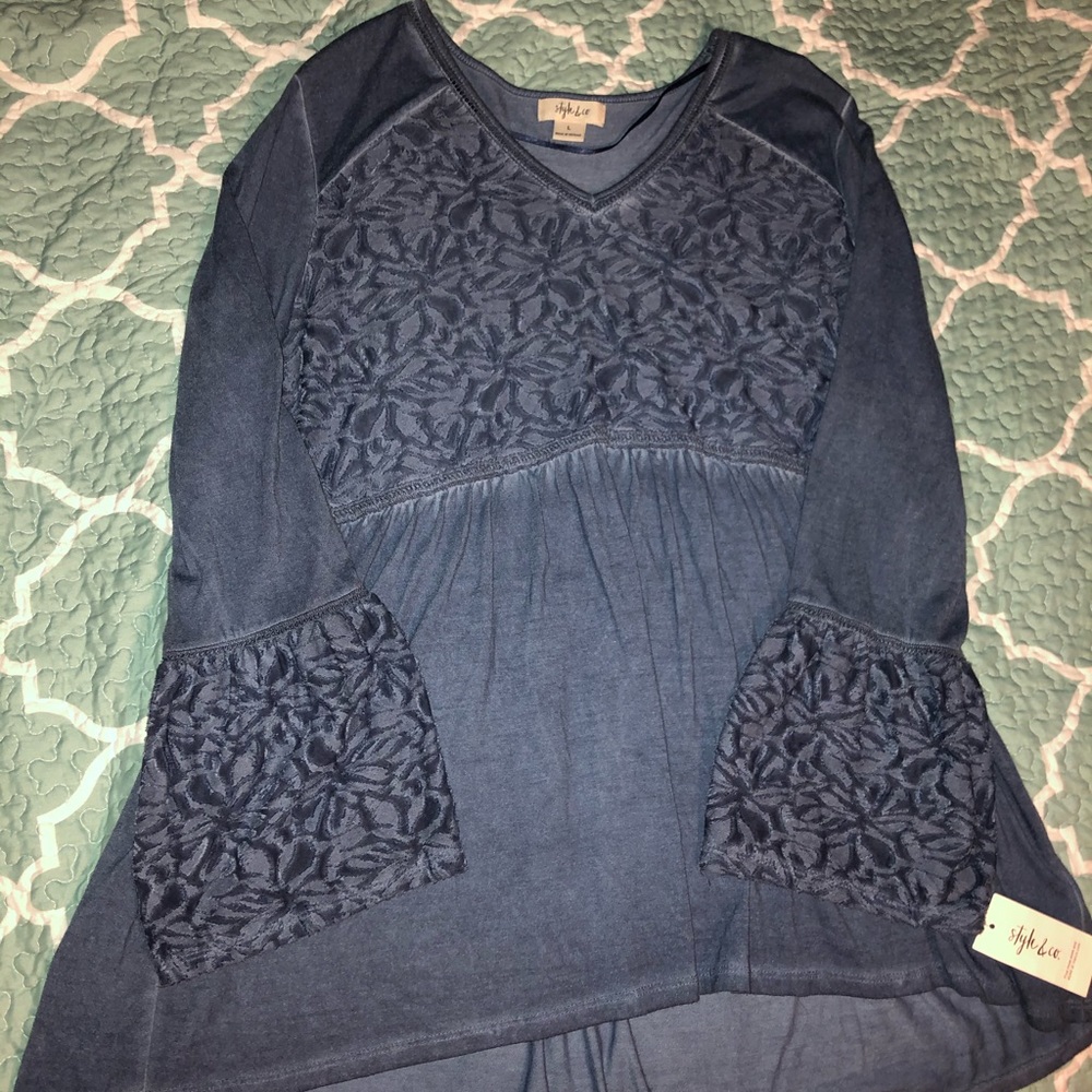 Style & co. Blue top